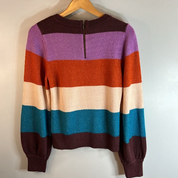 Halogen Striped Crew Neck Sweater Size Small - Picture 5 of 10